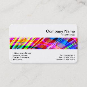 Carte De Visite Bande du Milieu - Fractale Colorée