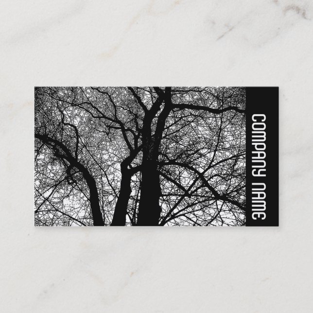 Carte De Visite Bande latérale - Arbre High Contrast (Devant)