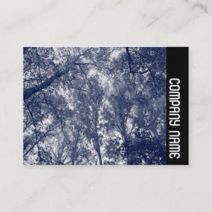 Carte De Visite Bande latérale - Automne bleu