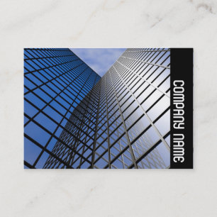 Carte De Visite Bande latérale - Bloc de bureaux réfléchissant