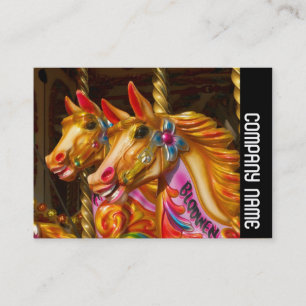 Carte De Visite Bande latérale - Chevaux joyeux