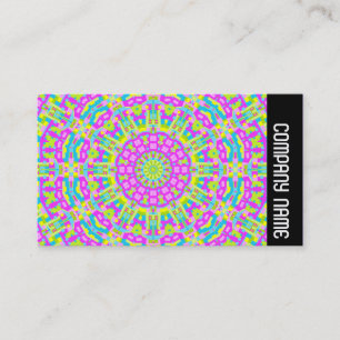 Carte De Visite Bande latérale - Kaleidoscope coloré 01