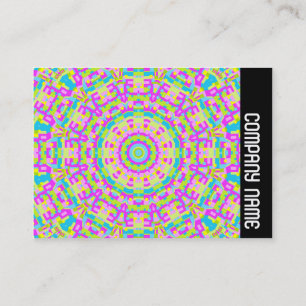 Carte De Visite Bande latérale - Kaleidoscope coloré 03