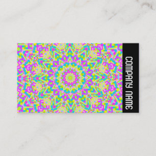 Carte De Visite Bande latérale - Kaleidoscope coloré 07