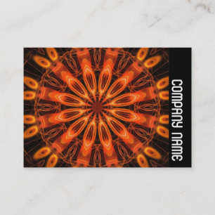 Carte De Visite Bande latérale - Orange Kaliediscope 02