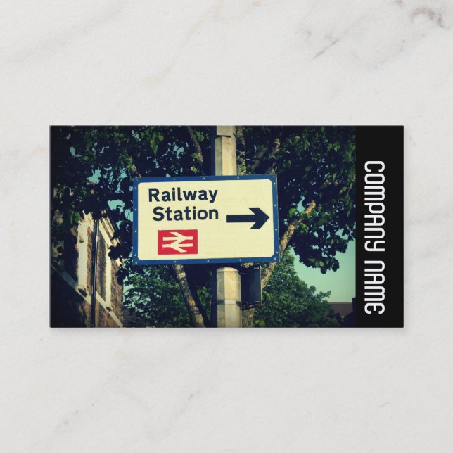 Carte De Visite Bande latérale - Panneau de station (Devant)