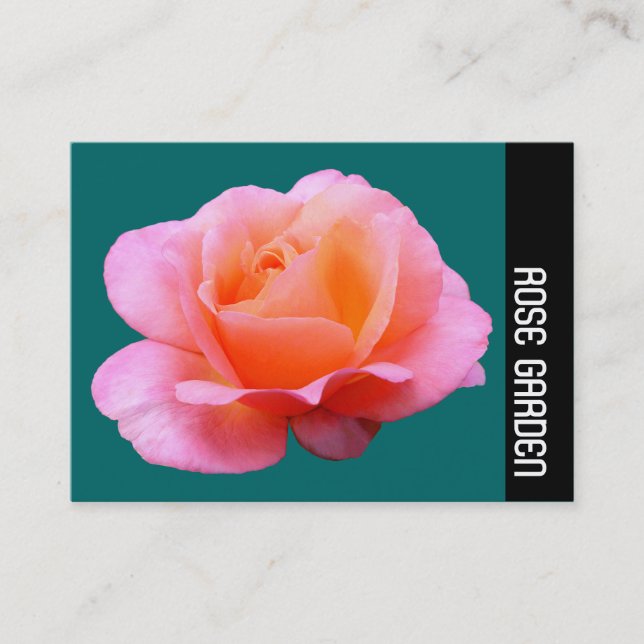 Carte De Visite Bande latérale - Rose rose (Moss Green) (Devant)