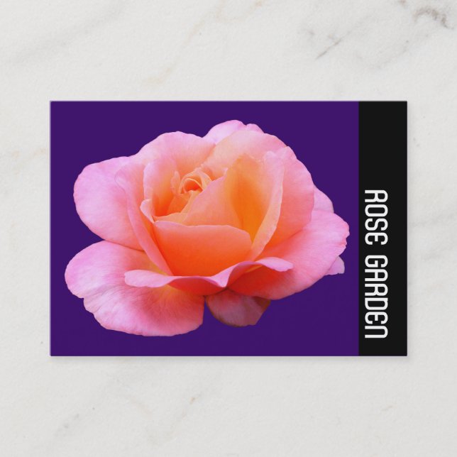 Carte De Visite Bande latérale - Rose rose (Moss Green) (Devant)