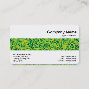 Carte De Visite Bande médiane - Impression verte