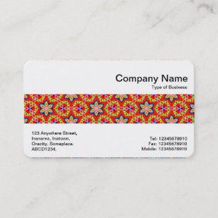 Carte De Visite Bande médiane - Motif Terrazzo