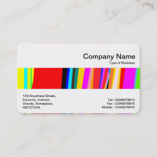 Carte De Visite Bande moyenne - Couleurs Abstraites
