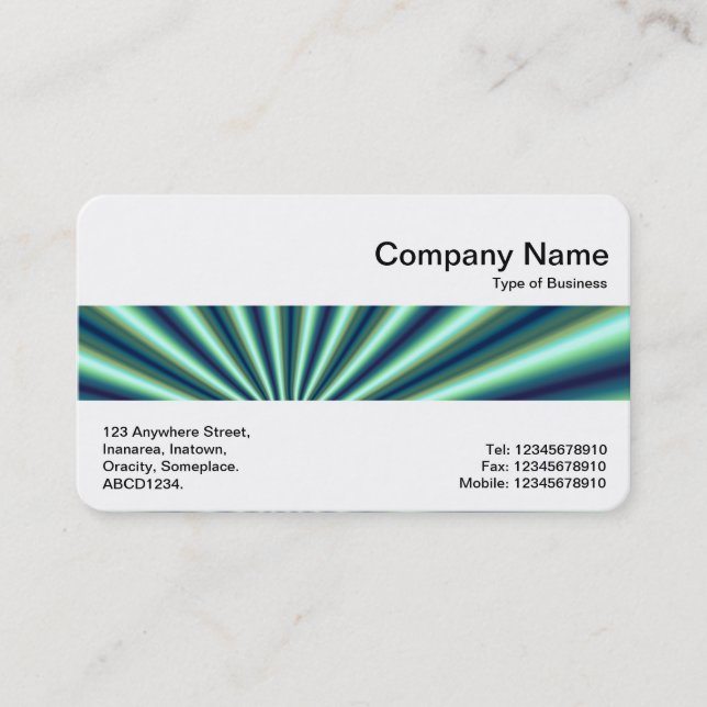 Carte De Visite Bande moyenne - Fractale 04 (Devant)