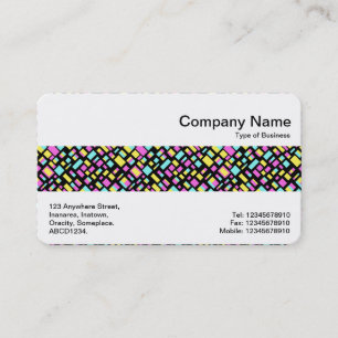 Carte De Visite Bande moyenne - Rectangles Abstraites