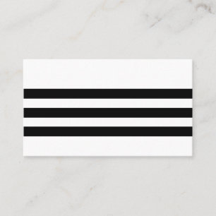 Carte De Visite Bande noire et blanche