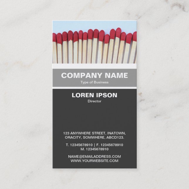 Carte De Visite Bande verticale - Correspondances 03 (Devant)