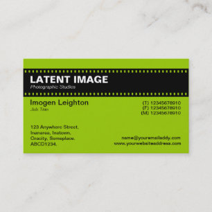 Carte De Visite Bandeau de bande de film - Vert martien