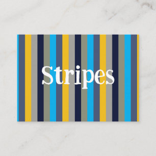 Carte De Visite Bandes colorées