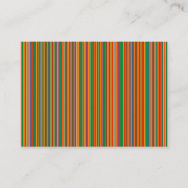 Carte De Visite Bandes colorées 02 (Devant)