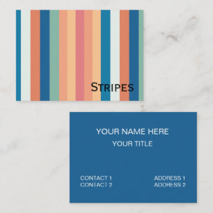 Carte De Visite Bandes de nuances de couleur