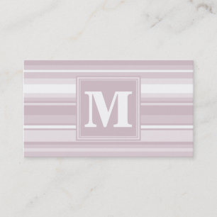 Carte De Visite Bandes de quartz roses monogrammes