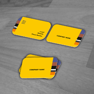 Carte De Visite Bandes Latérales Classiques Multicolores
