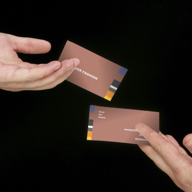Carte De Visite Bandes Latérales Classiques Multicolores (Créateur téléchargé)