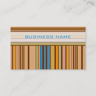 Carte De Visite Bandes rétro colorées Motif 2