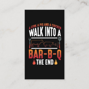 Carte De Visite Barbecue barbecue d'été Grillades de barbecue de p