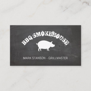 Carte De Visite Barbecue / Cochon / Arrière - plan de la calque