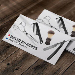 Carte De Visite Barber Barbershop Professional Hair Stlist