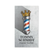 Barber Hair Shop Royal Crown Barber Pole Code QR