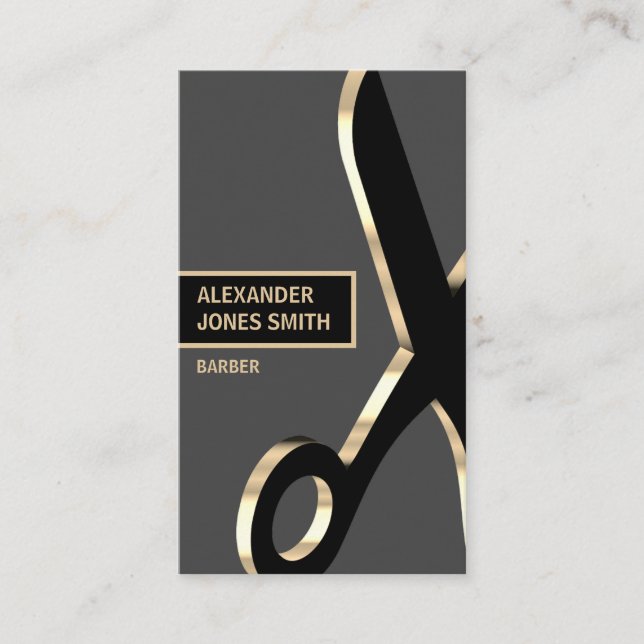 Carte De Visite Barber moderne (Devant)
