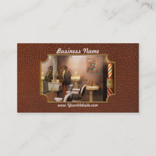 Carte De Visite Barber - Salon de coiffure au sous-sol