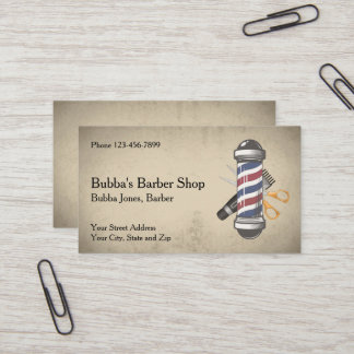 Carte De Visite Barber Shop Business Card