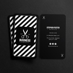 Carte De Visite Barber Shop moderne Styliste Cheveux Barbershop No