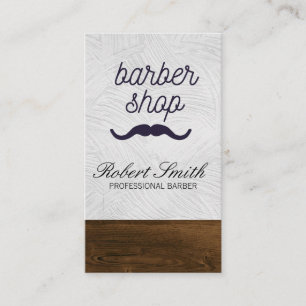 Carte De Visite Barber Shop Moustache