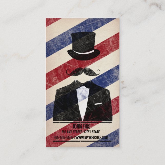 Carte de visite Barbershop (Devant)
