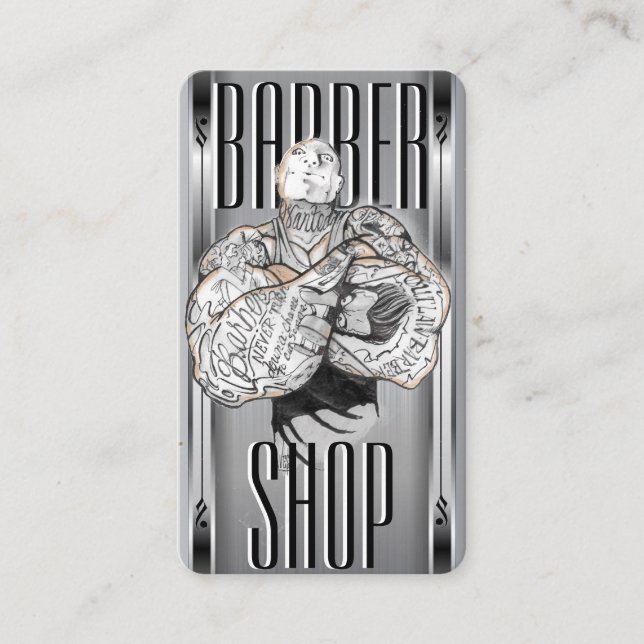    Carte de visite BarberTemplate (Devant)