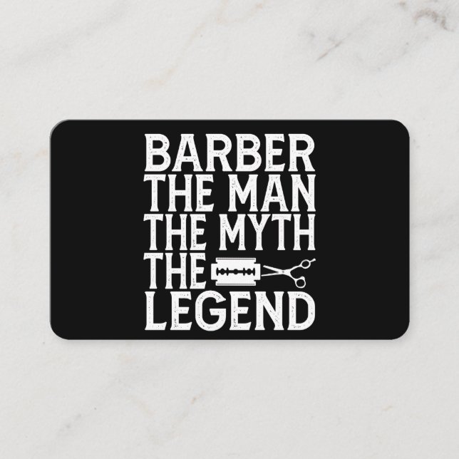 Carte De Visite Barbier The Man 2024 (Devant)