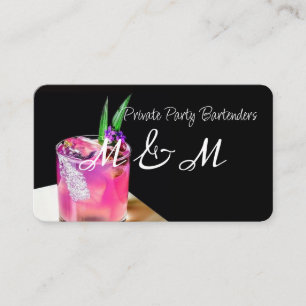 Carte De Visite Barman de fête privée pour votre événement spécial