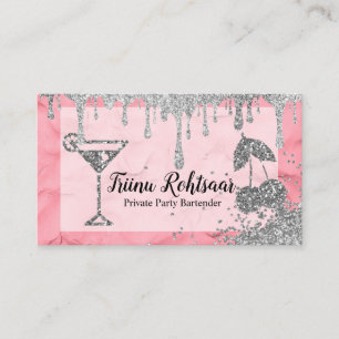 Carte De Visite Barman de soirée privée Bar Traiteur Boissons