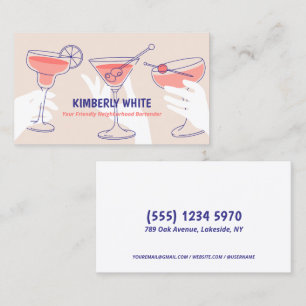 Carte De Visite Barman Professionnel