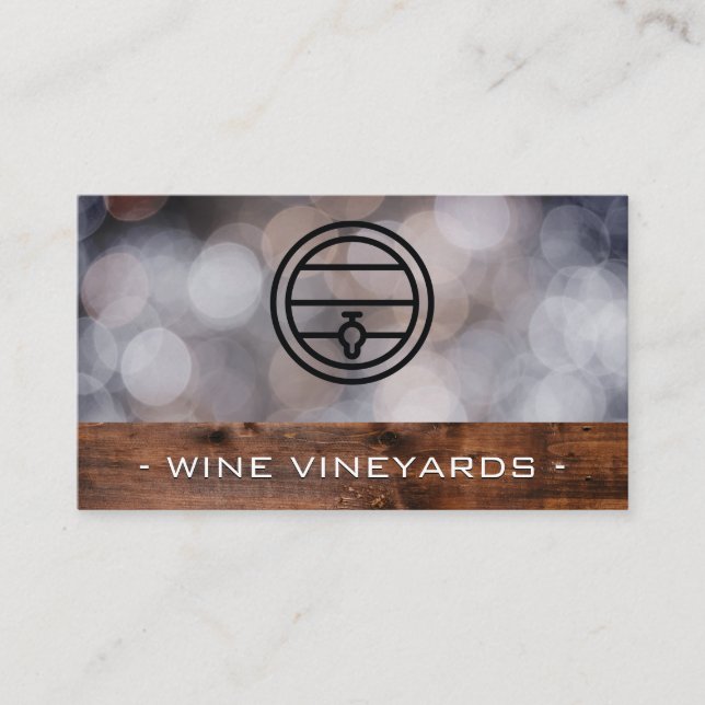 Carte De Visite Barre à vin | Services de restauration | Domaine | (Devant)