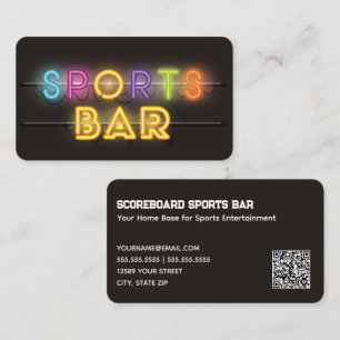 Carte De Visite Barre de sport QR personnalisée