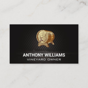 Carte De Visite Barre en bois de vin
