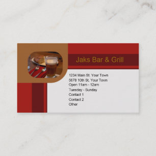 Carte De Visite Barre et gril