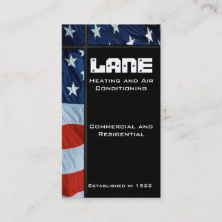 Carte De Visite Barre latérale de verticale de drapeau américain