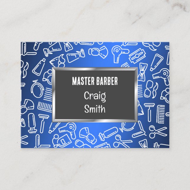 Carte De Visite Barre personnalisée QR (Devant)