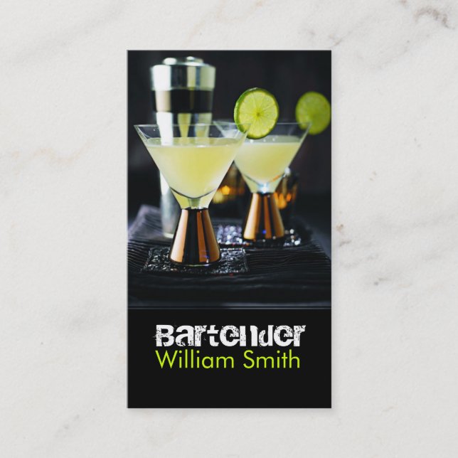Carte De Visite Bartender (Devant)