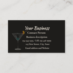 Carte De Visite Bartending Bartender Service De Restauration